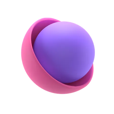Sphere in bowl  3D Icon