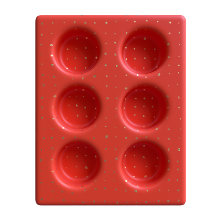 Sphere Inverse Bumped Cuboid  3D Illustration