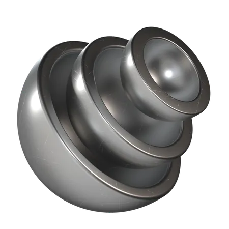 Sphere Metal  3D Icon