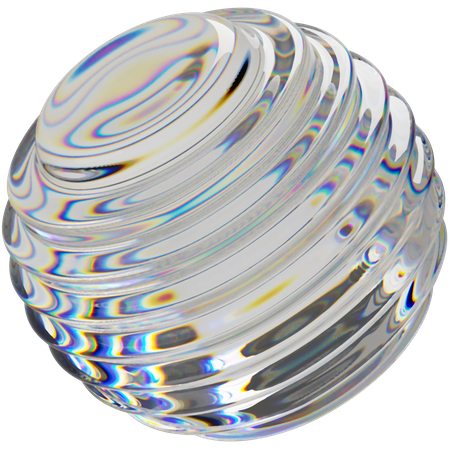 Ondulation de la sphère  3D Icon
