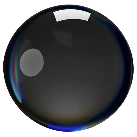 Sphère sombre  3D Icon