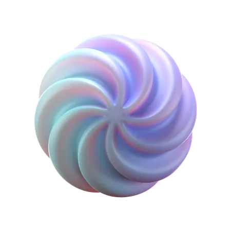 Sphère spirale  3D Icon