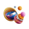 sphere stack emoji 3d