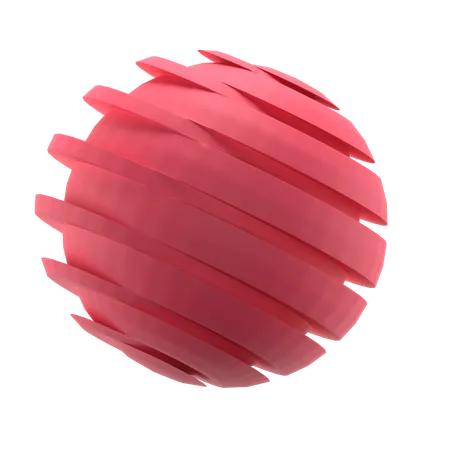 Sphère tranchée  3D Icon