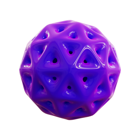 Sphere Wireframe Abstrack  3D Icon