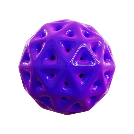 Sphere Wireframe Abstrack  3D Icon