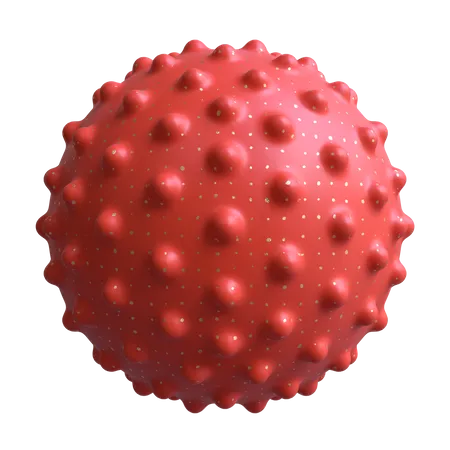 Sphere with Bumps  3D Illustration