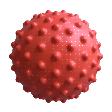 Sphere with Bumps 3D Illustration