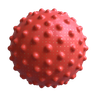 3d sphere with bumps illustration
