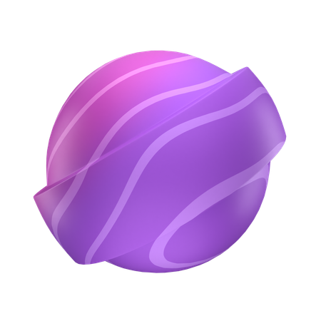 Sphere With Halo  3D Icon