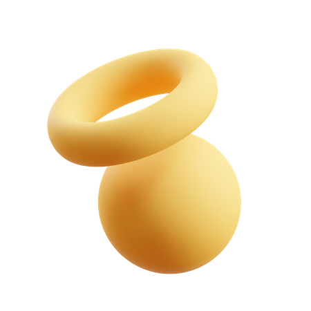 Sphere with halo 3D Illustration