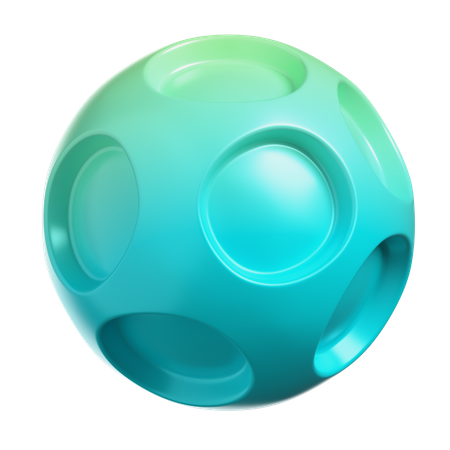 Sphere With Holes  3D Icon