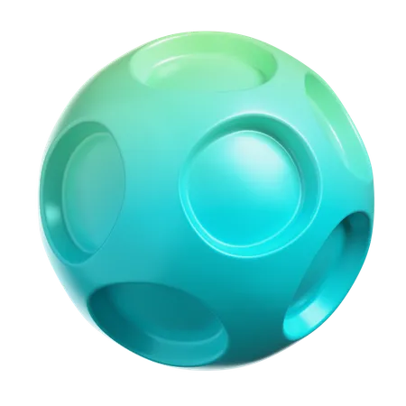 Sphere With Holes  3D Icon