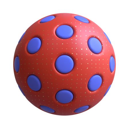 Sphere With Inner Circles 3D Illustration