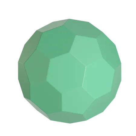 Sphere With Polygon Surface Sphere  3D Icon