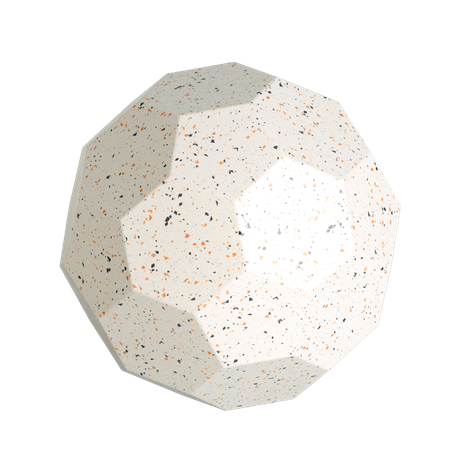 Sphere With Polygon Surface Sphere  3D Icon