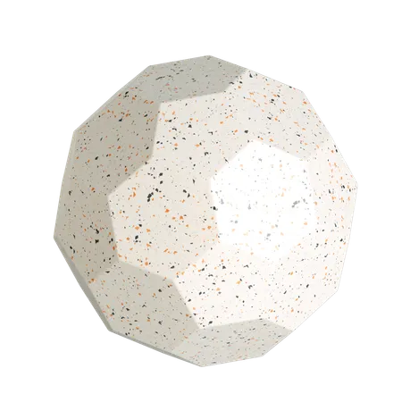 Sphere With Polygon Surface Illustration In 3 D Design 3D Icon