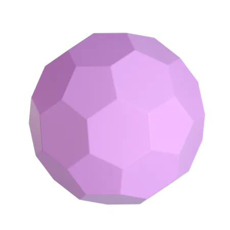 Sphere With Polygon Surface Sphere  3D Icon