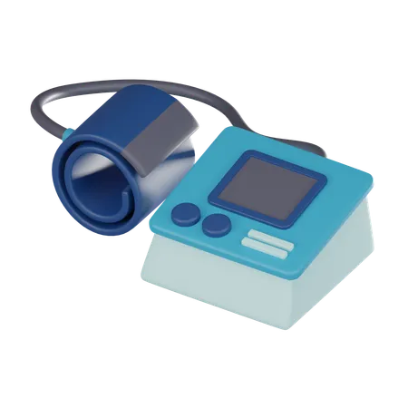 Sphygmomanometer Icon To Represent Vital Signs Pulse Measurement And Hypertension Management In Your Digital Projects 3 D Render Illustration 3D Icon
