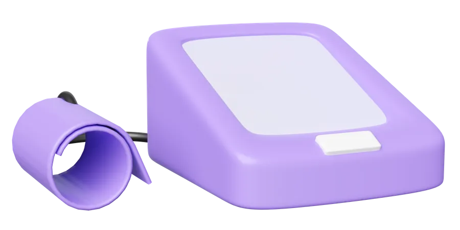 3 D Sphygmomanometer Isolated 3D Icon