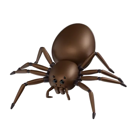 Spider In Transparent Background 3 D Illustration 3D Icon