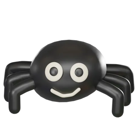 Halloween Black Spider 3 D 3D Icon