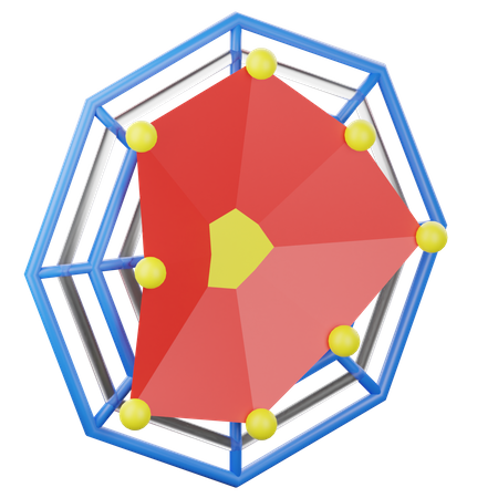 Spider Chart  3D Icon