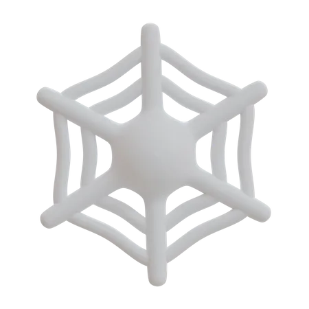 Spider Web  3D Illustration