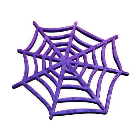 Spider Web  3D Illustration