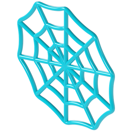 Spider Web 3D Illustration