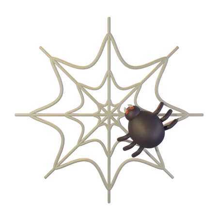 Spiderweb Halloween 3 D Icon Set 3D Icon