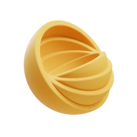 Spiegelhalbkugeln  3D Icon