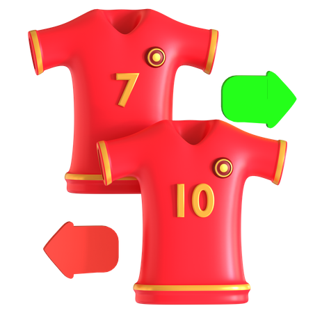 Spielerwechsel  3D Icon