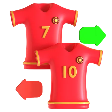 Spielerwechsel  3D Icon