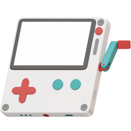 Retro-Handheld-Spielkonsole 3D  3D Icon