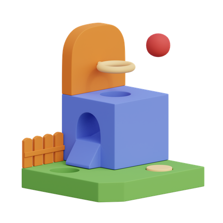 Spielplatz  3D Illustration