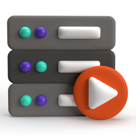 Spielserver  3D Icon