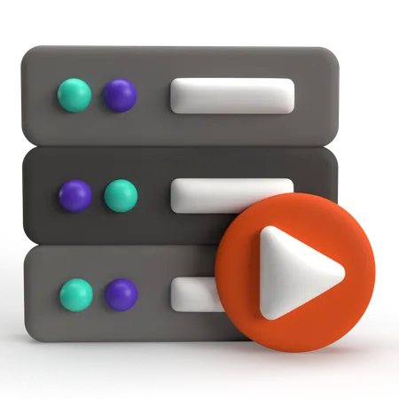 Spielserver  3D Icon