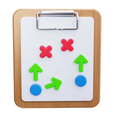 Spieltaktik  3D Icon