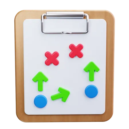 Spieltaktik  3D Icon