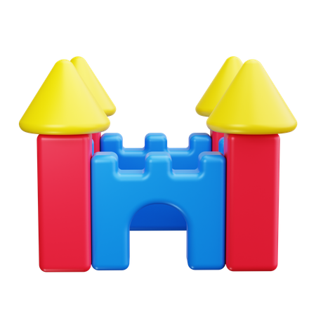 Spielzeug-Burg  3D Icon