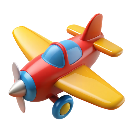 Spielzeugflugzeug  3D Icon