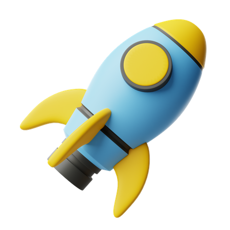 Spielzeugrakete  3D Icon
