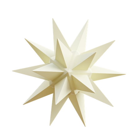 Spike Star 3D Illustration