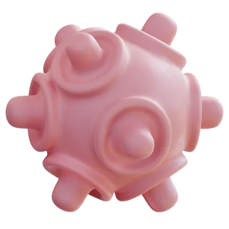Spiked Ball  3D Icon
