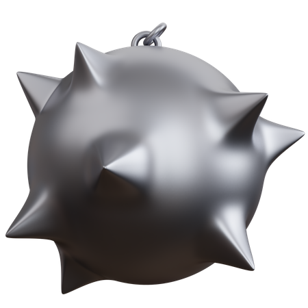 Spiked Iron Ball 3D Icon