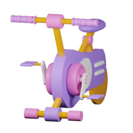 Spin Bike  3D Icon