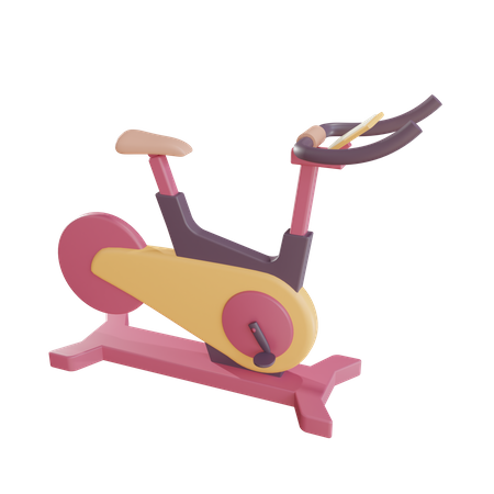 Spin Bike  3D Illustration