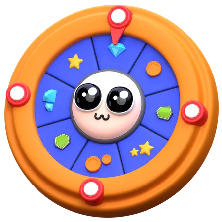 Spin Wheel  3D Icon