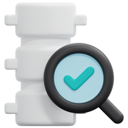 Spine Checkup  3D Icon